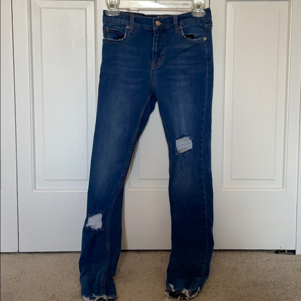 Free people jeans with rips